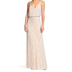Adrianna Papell Art Deco Beaded Gown